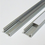 Profilo LED BASIC N1 da superficie ARGENTATO 2m
