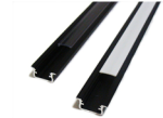 Profilo LED BASIC W1 da inasso NERO 1m 