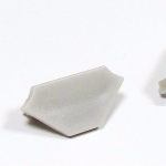 Chiusura laterale per il profilo LED BASIC K1 con il foro per il cavo- tutti i colori!