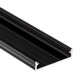 Profilo architettonico da superificie AS Nero 2m