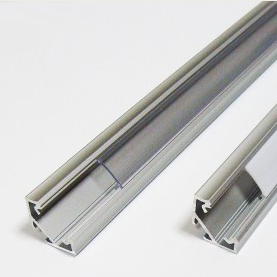 Profilo LED BASIC K1 Angolare ARGENTATO 1m