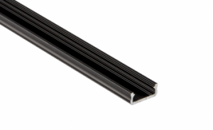 Profilo LED BASIC N4 da superficie NERO 1m