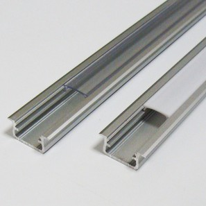 Profilo LED BASIC W1 da inasso ARGENTATO 1m