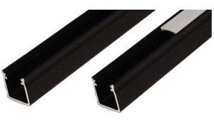  Profilo LED BASIC N3 da superficie NERO 1m
