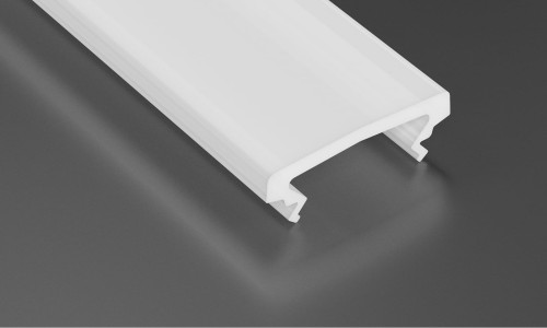 Klosz PVC MLECZNY ROZPRASZAJĄCY 2m wciskany do profili LED BASIC N1/N4