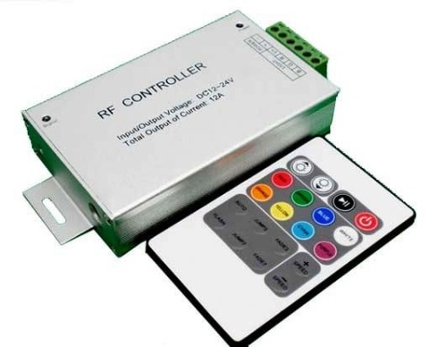 Kontroler RGB z pilotem radiowym 15A