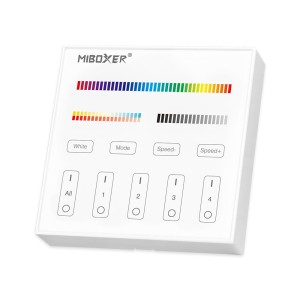 Panello da parete (telecomando) per dimmer 4-ZONE RGB i BICOLOR