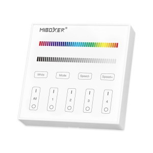 Panello da parete (telecomando) per dimmer 4-ZONE RGB e RGB+W
