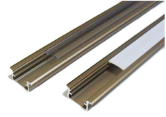Profilo LED BASIC W1 da inasso INOX 2m