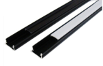  Profilo LED BASIC N1 da superficie NERO 1m