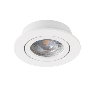 Porta faretto rotondo da incasso ad anello mobile  BIANCO - ARGUS CT-2115-B (1) (1) (1)