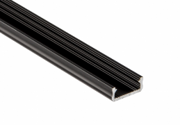 Profilo LED BASIC N4 da superficie NERO 2m